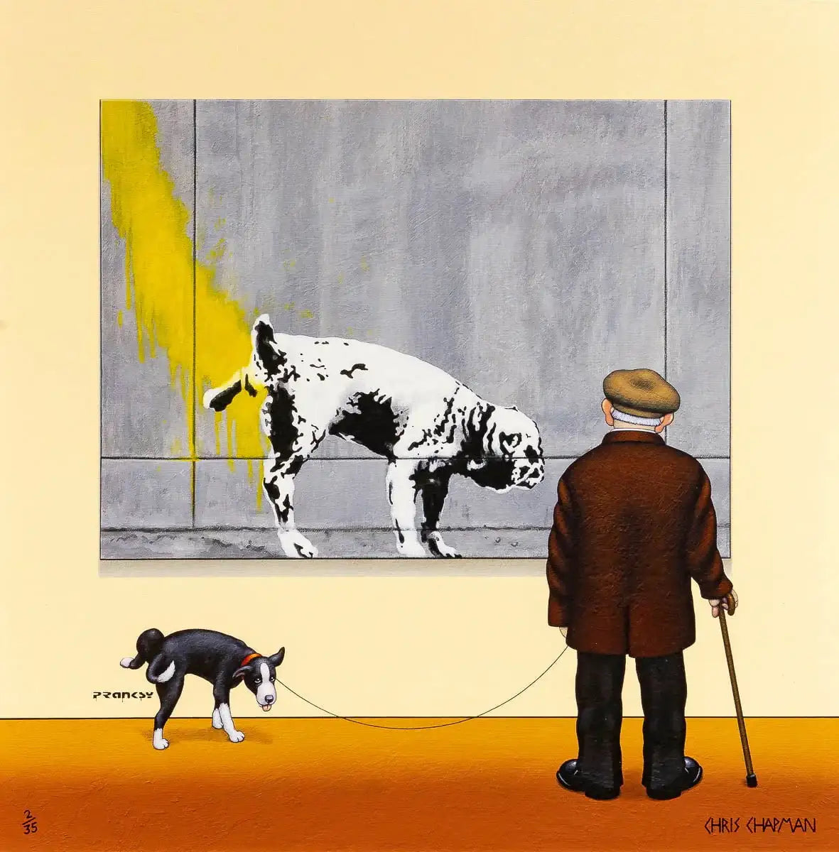 The Art Critic - Edition - SOLD OUT by artist Chris Chapman - Wyecliffe Galleries