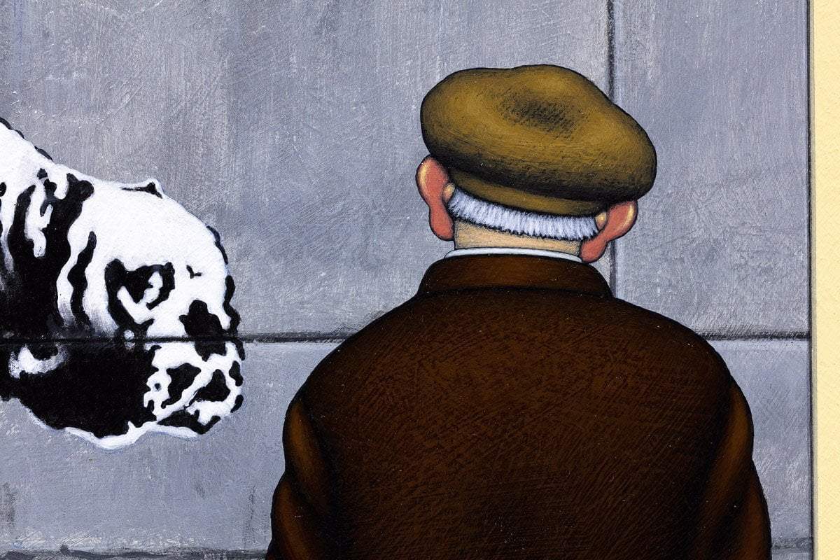 The Art Critic - Original - SOLD by artist Chris Chapman - Wyecliffe Galleries