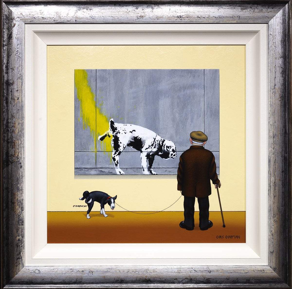 The Art Critic - Original - SOLD by artist Chris Chapman - Wyecliffe Galleries