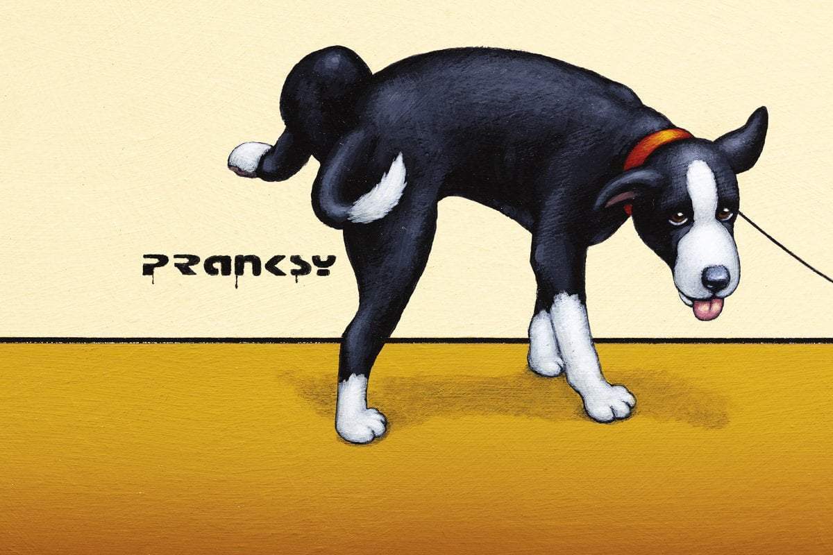 The Art Critic - Original - SOLD by artist Chris Chapman - Wyecliffe Galleries