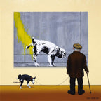 The Art Critic - Original - SOLD by artist Chris Chapman - Wyecliffe Galleries