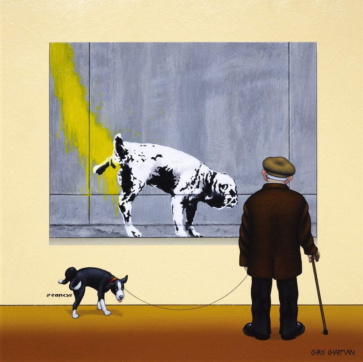 The Art Critic - Original - SOLD by artist Chris Chapman - Wyecliffe Galleries