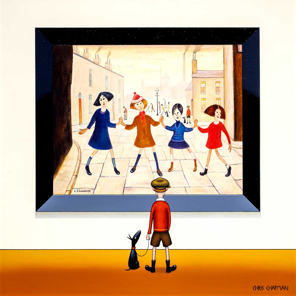 The Dancing Girls - Original Chris Chapman Framed