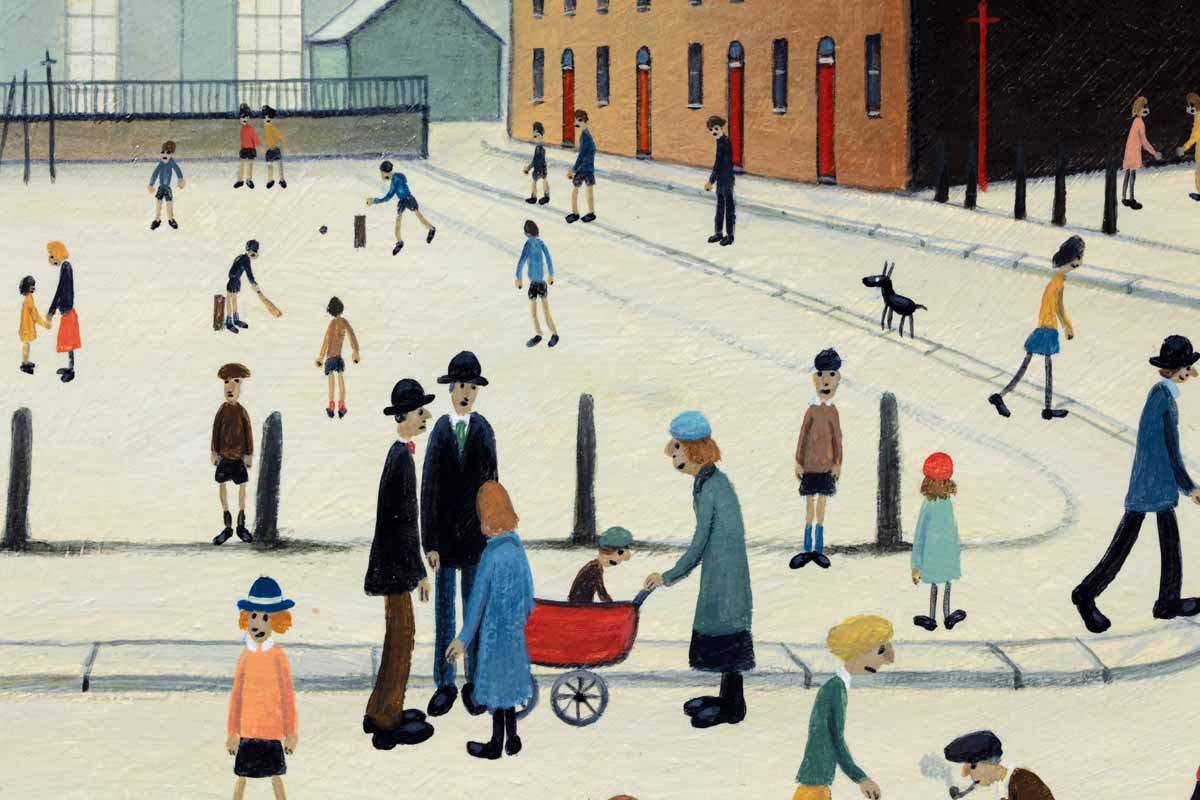 The Hustle and Bustle of Town - Original - SOLD by artist Chris Chapman - Wyecliffe Galleries