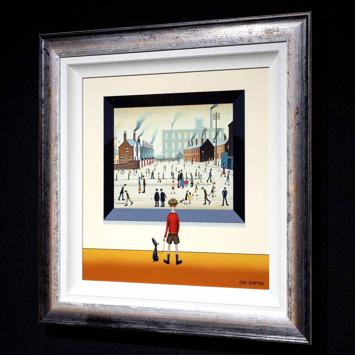 The Hustle and Bustle of Town - Original - SOLD by artist Chris Chapman - Wyecliffe Galleries