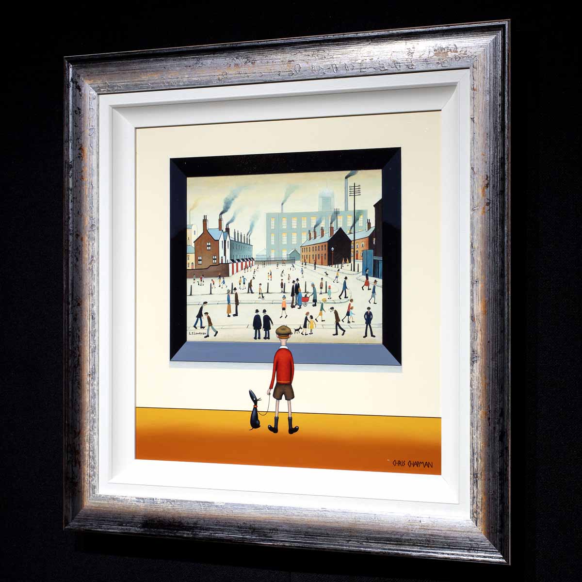 The Hustle and Bustle of Town - Original Chris Chapman Framed