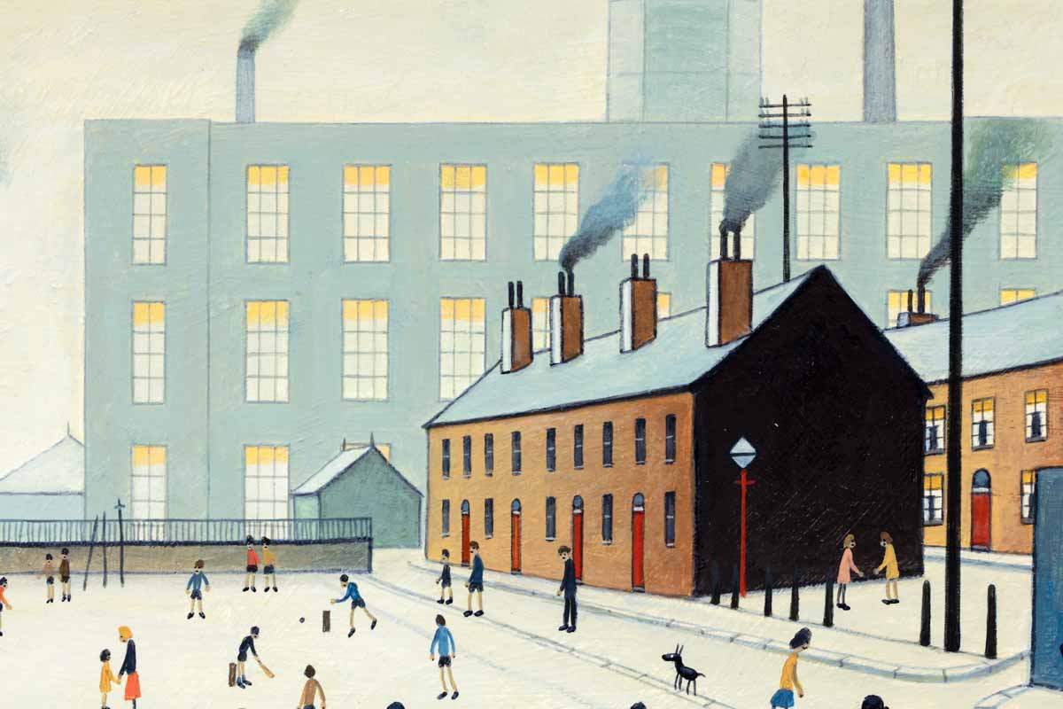 The Hustle and Bustle of Town - Original - SOLD by artist Chris Chapman - Wyecliffe Galleries