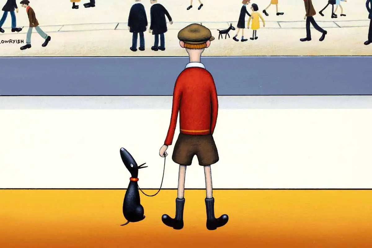 The Hustle and Bustle of Town - Original - SOLD by artist Chris Chapman - Wyecliffe Galleries