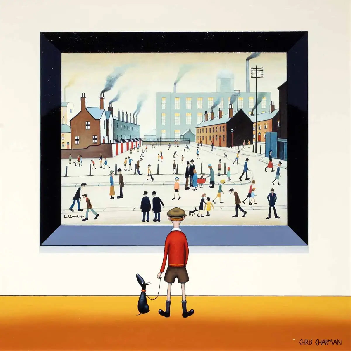 The Hustle and Bustle of Town - Original - SOLD by artist Chris Chapman - Wyecliffe Galleries