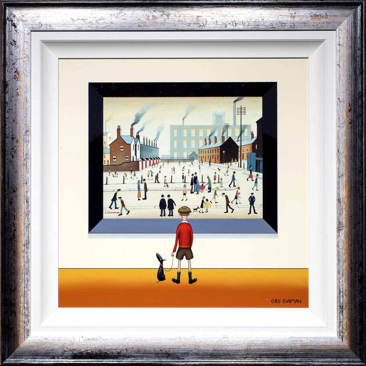 The Hustle and Bustle of Town - Original - SOLD by artist Chris Chapman - Wyecliffe Galleries