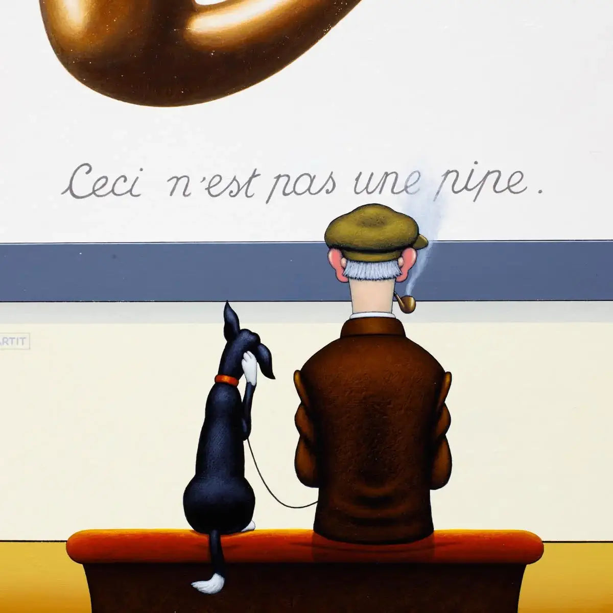 This is Not a Pipe - Original - SOLD by artist Chris Chapman - Wyecliffe Galleries