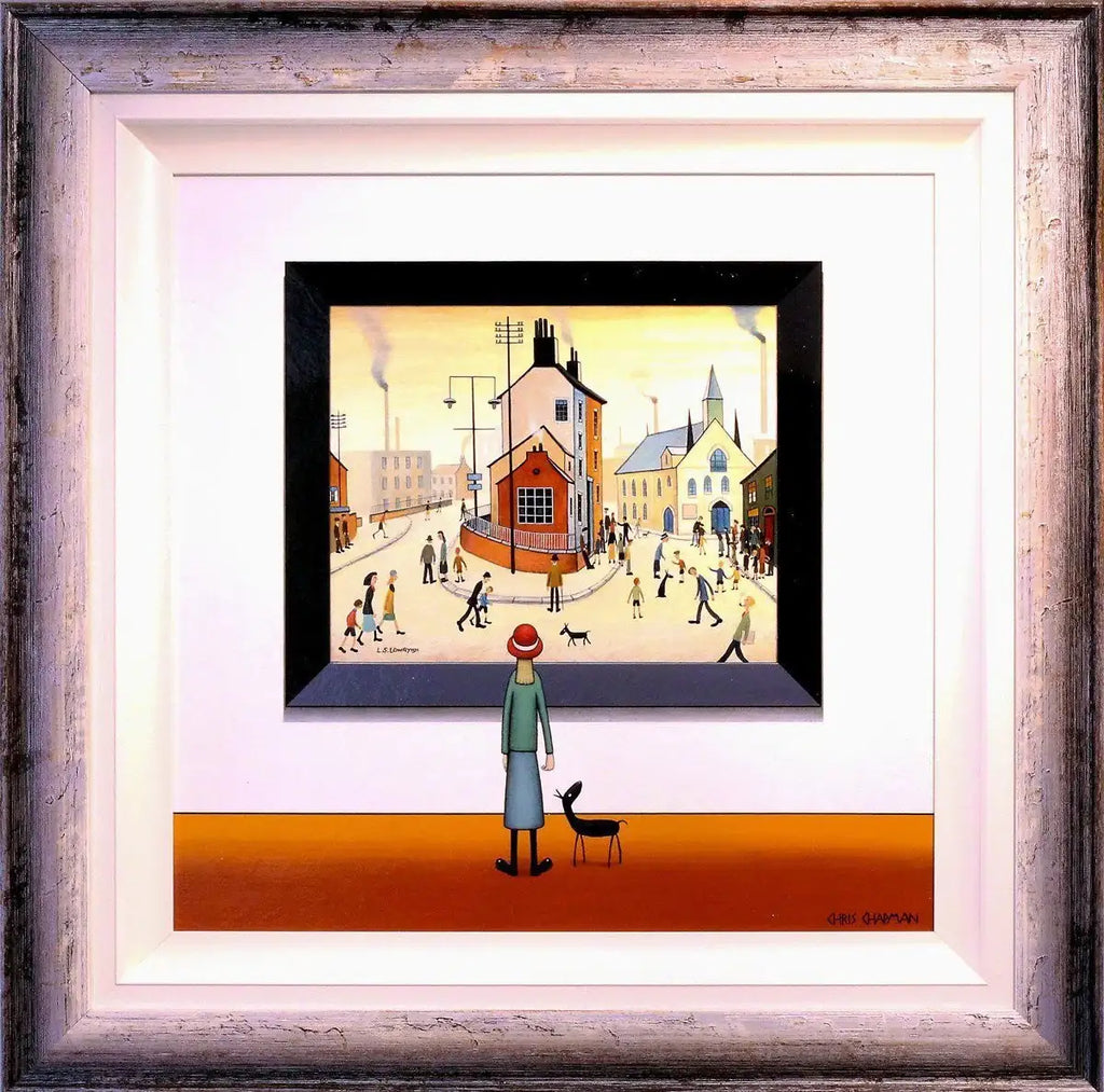 Walking Past The Church - SOLD by artist Chris Chapman - Wyecliffe Galleries