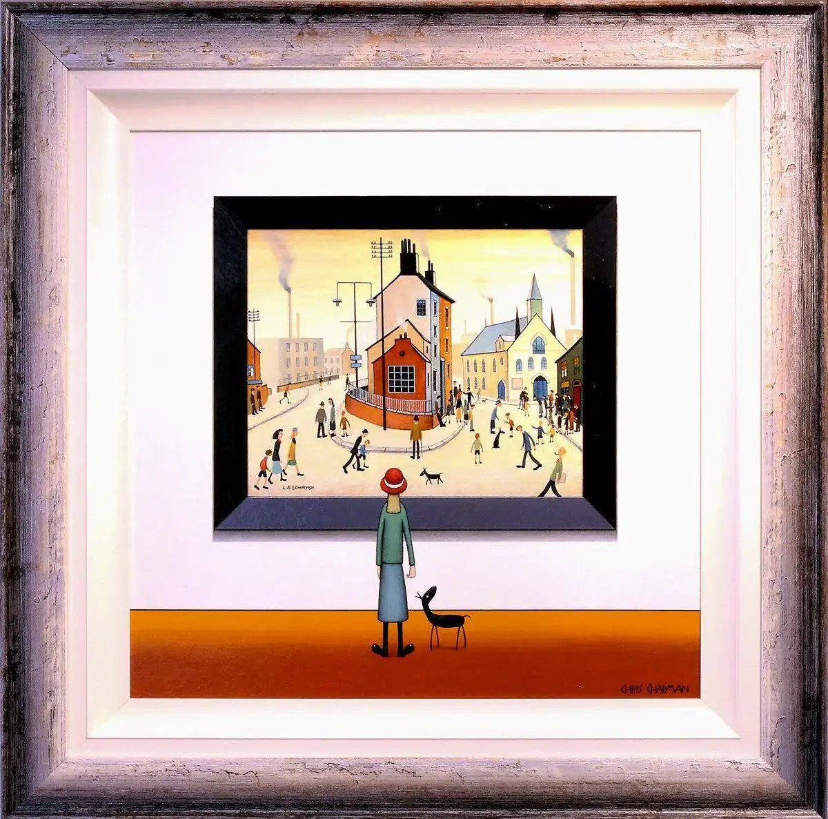 Walking Past The Church - SOLD by artist Chris Chapman - Wyecliffe Galleries