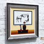 Zebra Dog - Edition - SOLD by artist Chris Chapman - Wyecliffe Galleries