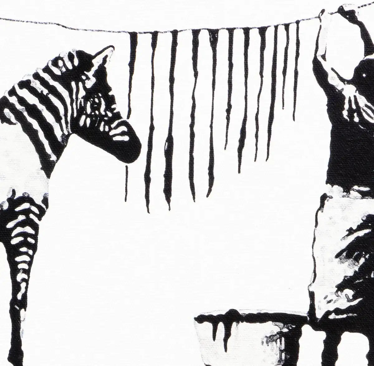 Zebra Dog - Edition - SOLD by artist Chris Chapman - Wyecliffe Galleries