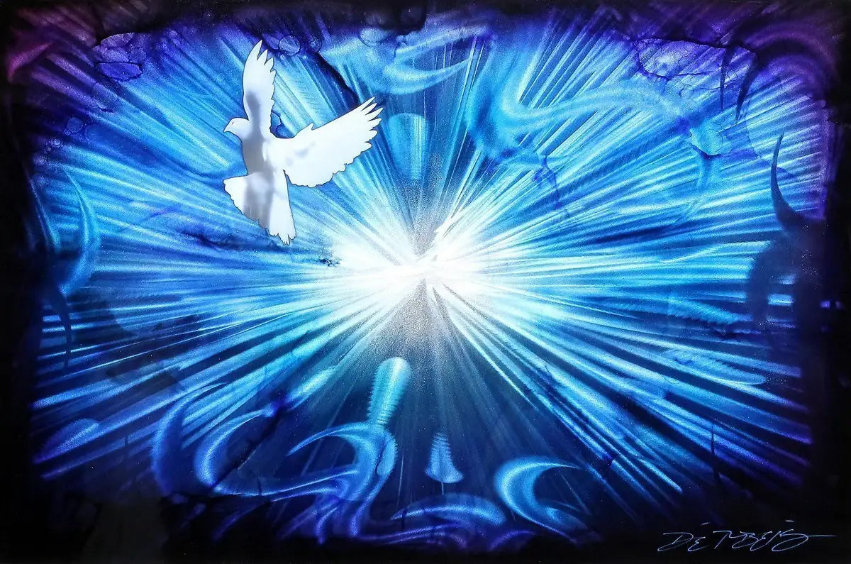 Blue Heaven - SOLD by artist Chris DeRubeis - Wyecliffe Galleries