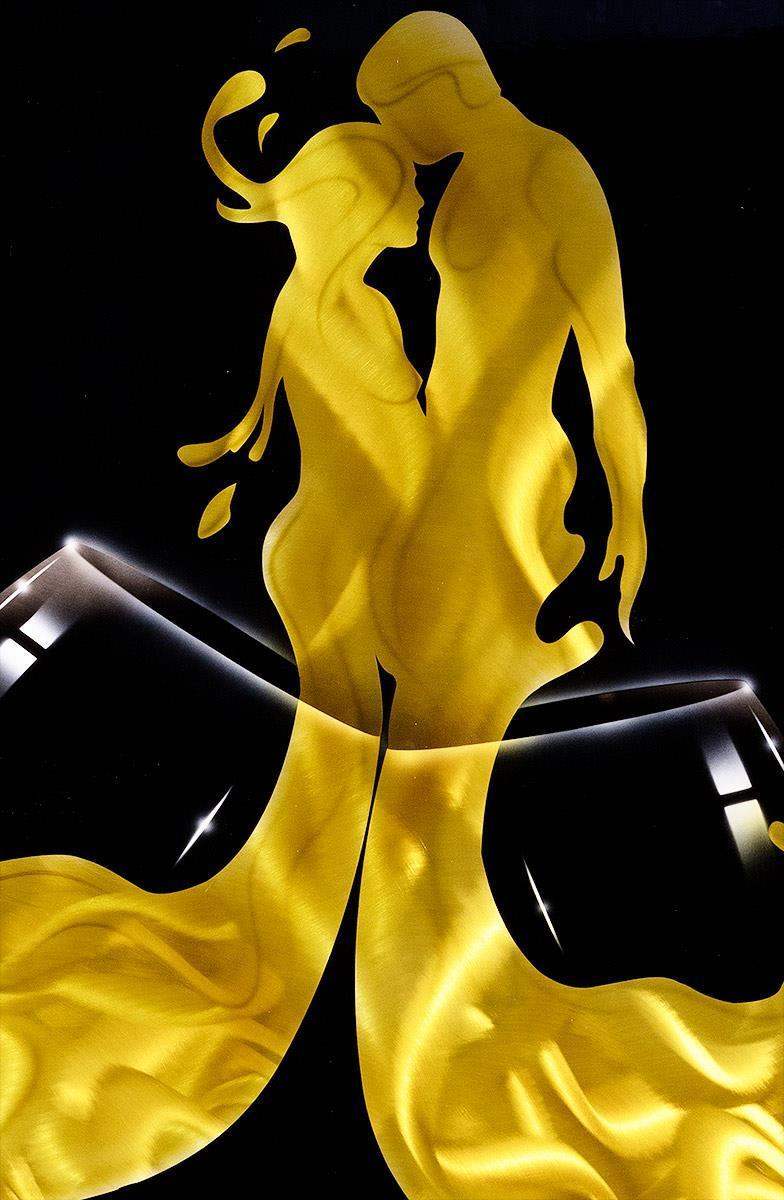 Double Amore White Wine - Original - SOLD by artist Chris DeRubeis - Wyecliffe Galleries