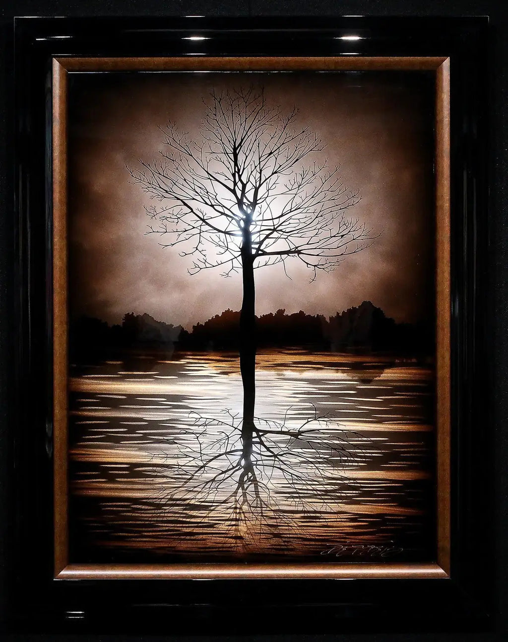 Evening Tree - SOLD by artist Chris DeRubeis - Wyecliffe Galleries