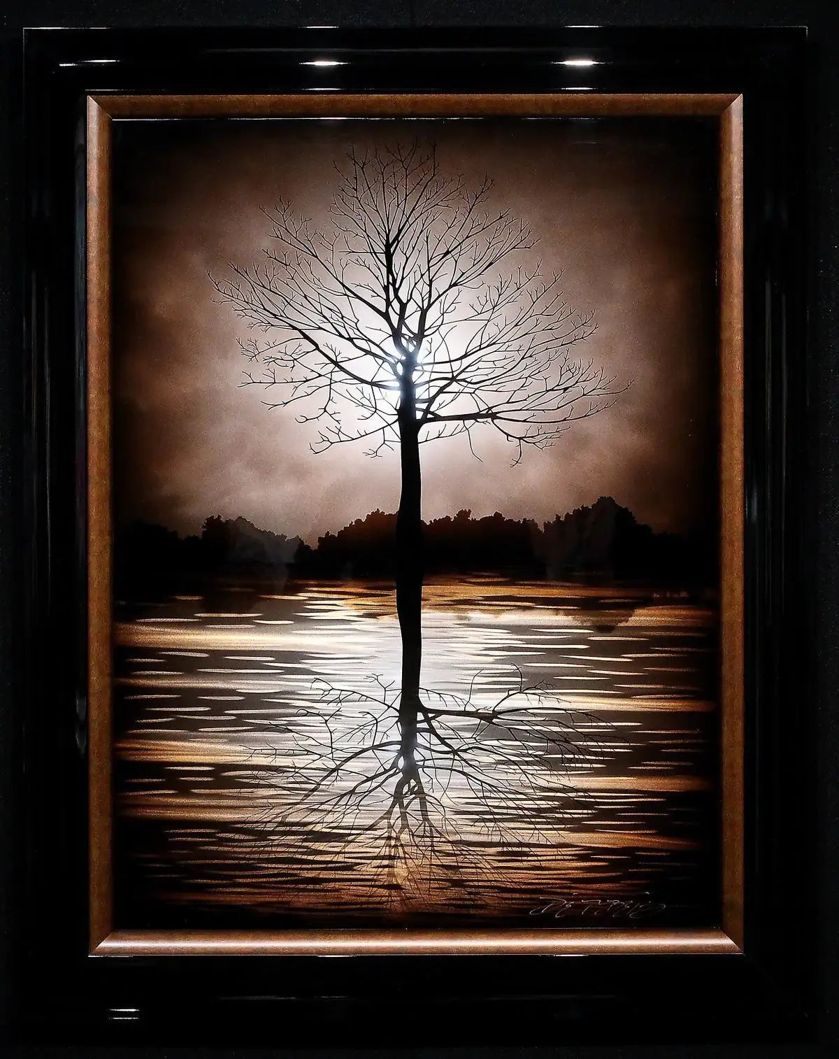 Evening Tree - SOLD by artist Chris DeRubeis - Wyecliffe Galleries