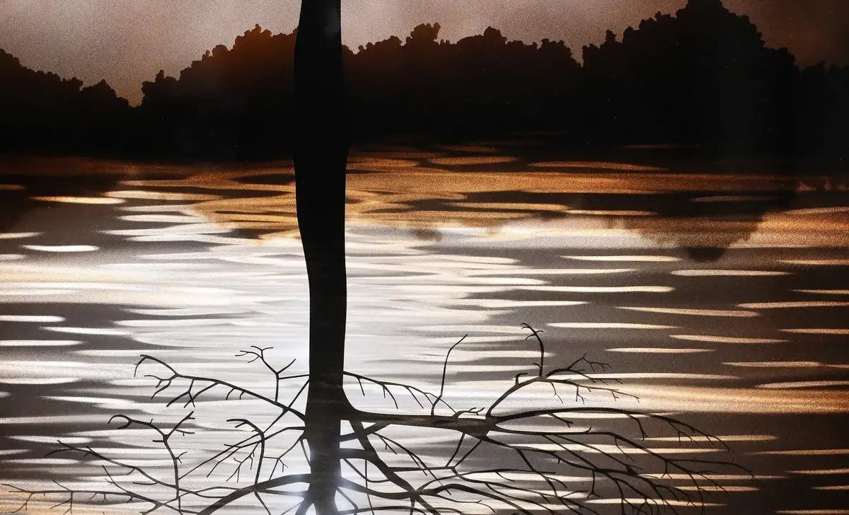 Evening Tree - SOLD by artist Chris DeRubeis - Wyecliffe Galleries