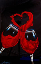 Love Wine - Original by artist Chris DeRubeis - Wyecliffe Galleries