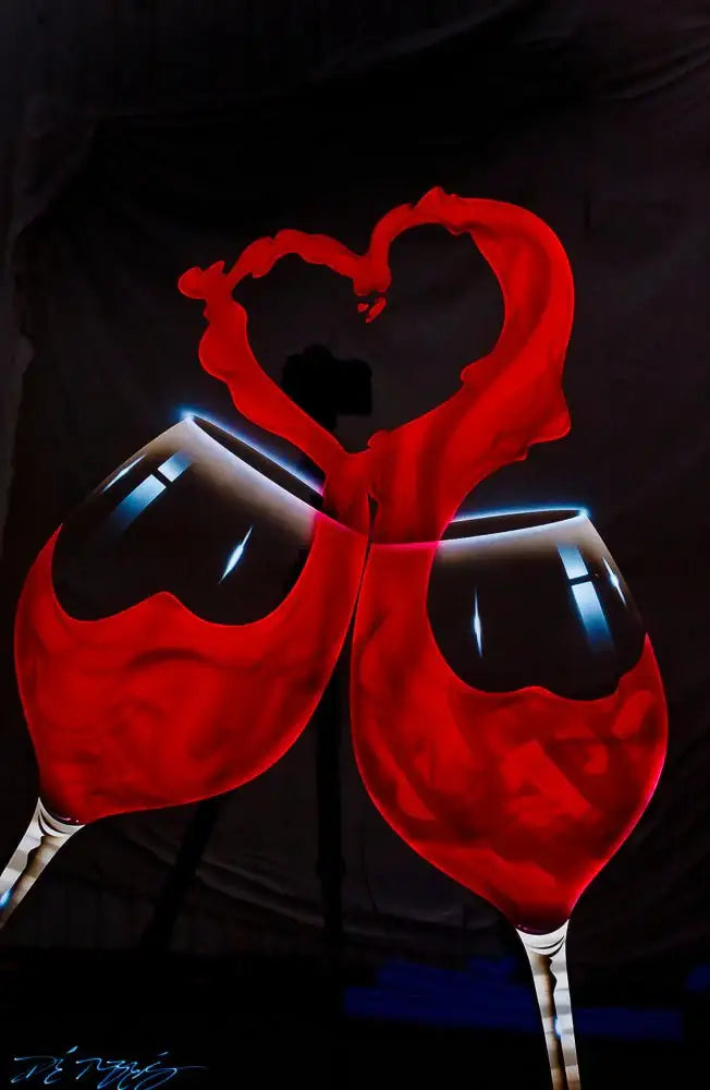 Love Wine - Original by artist Chris DeRubeis - Wyecliffe Galleries
