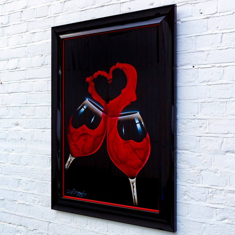 I Love Wine - Original Chris DeRubeis Framed