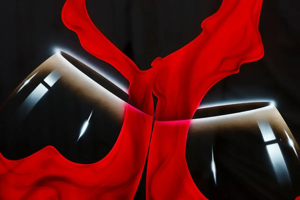 Love Wine - Original by artist Chris DeRubeis - Wyecliffe Galleries