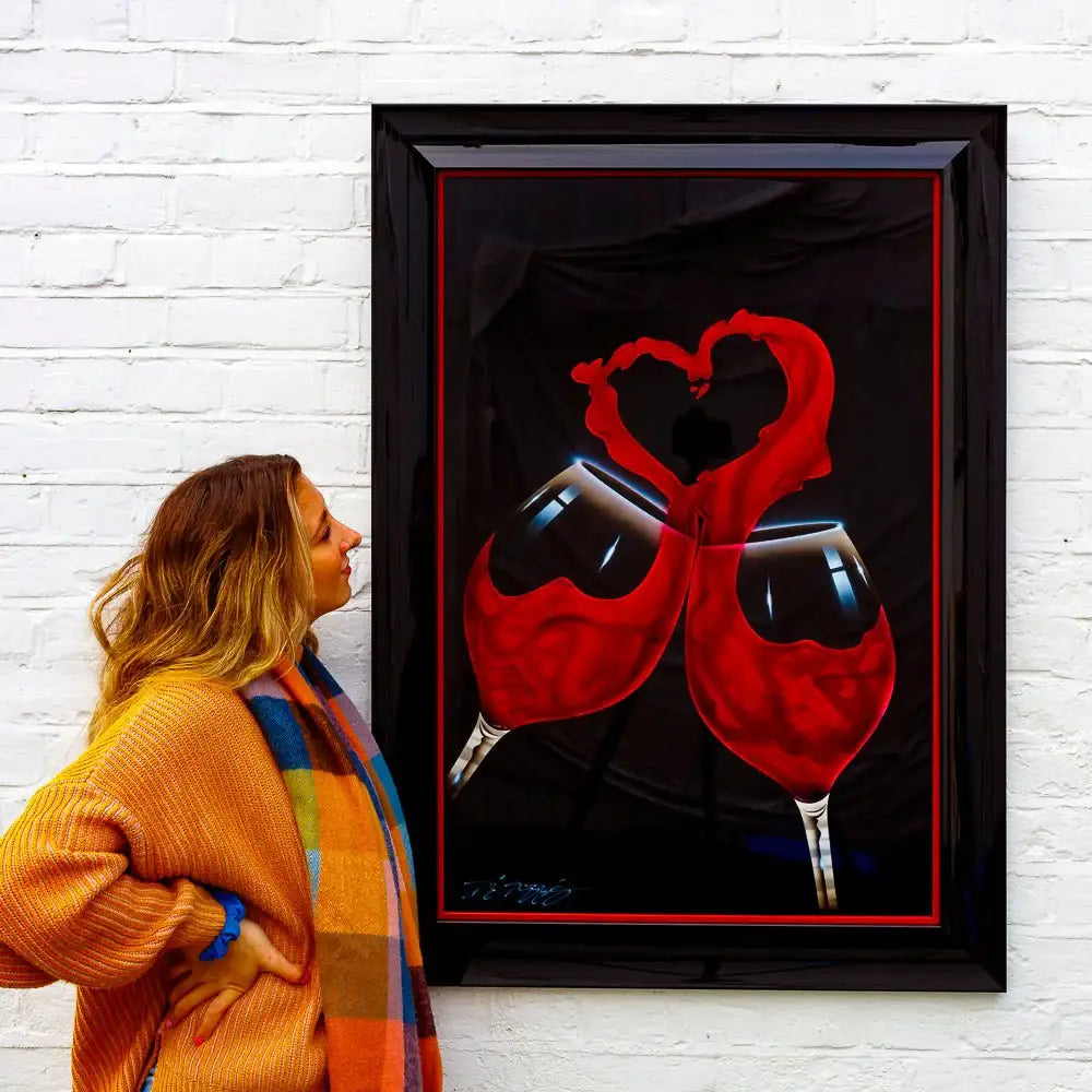 Love Wine - Original by artist Chris DeRubeis - Wyecliffe Galleries