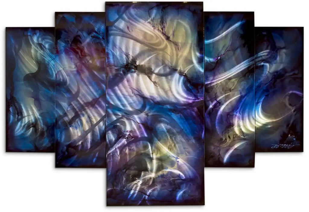 Indigo Smoke - SOLD by artist Chris DeRubeis - Wyecliffe Galleries