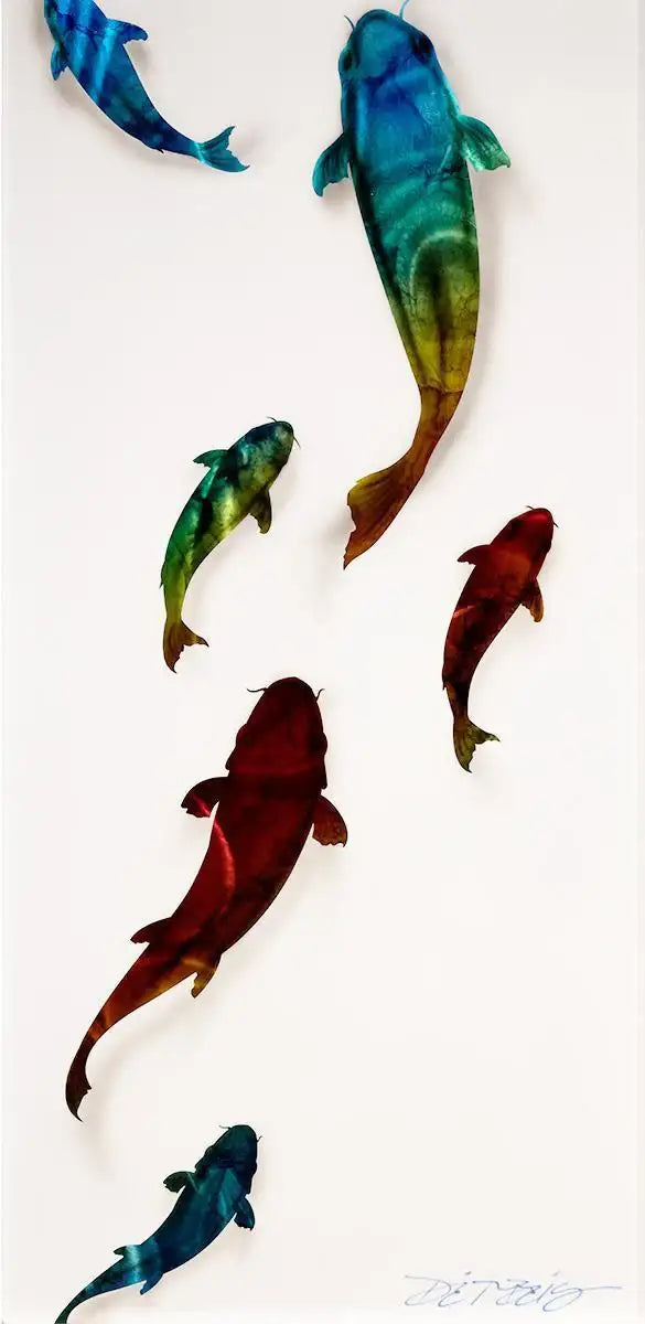 Koi Carp - SOLD by artist Chris DeRubeis - Wyecliffe Galleries