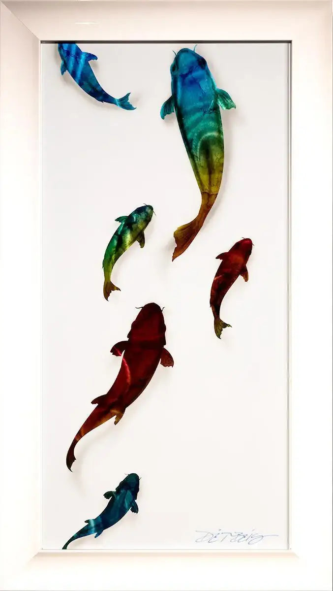 Koi Carp - SOLD by artist Chris DeRubeis - Wyecliffe Galleries