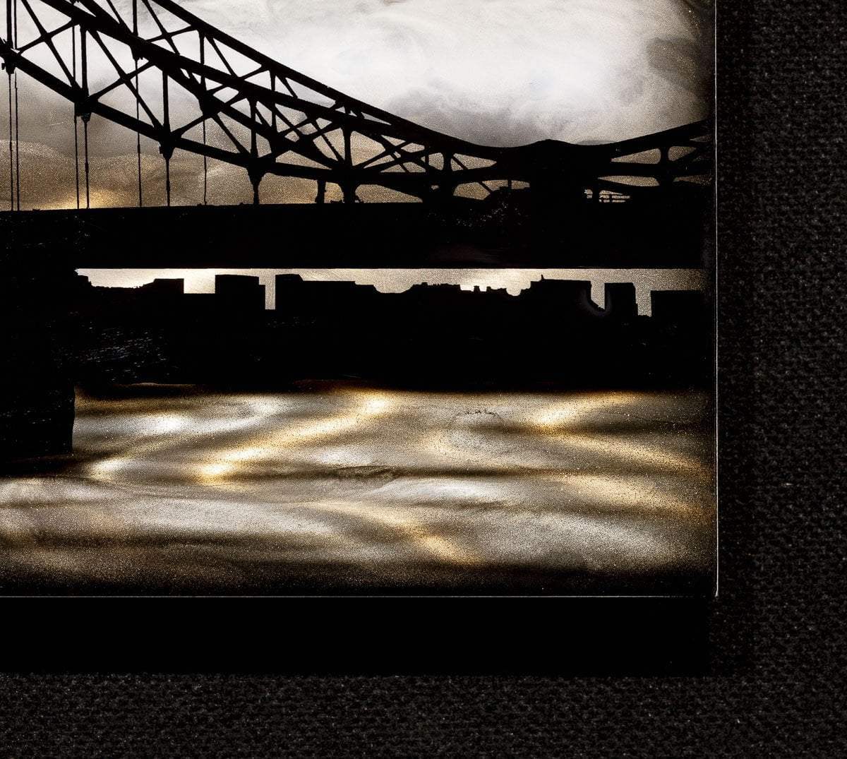 London At Night - Original - SOLD by artist Chris DeRubeis - Wyecliffe Galleries