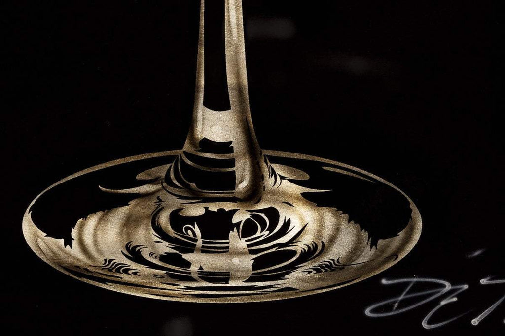 Martini Splash (Blue) - Original - SOLD by artist Chris DeRubeis - Wyecliffe Galleries