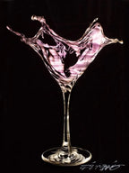 Martini Splash (Pink) - Original - SOLD by artist Chris DeRubeis - Wyecliffe Galleries