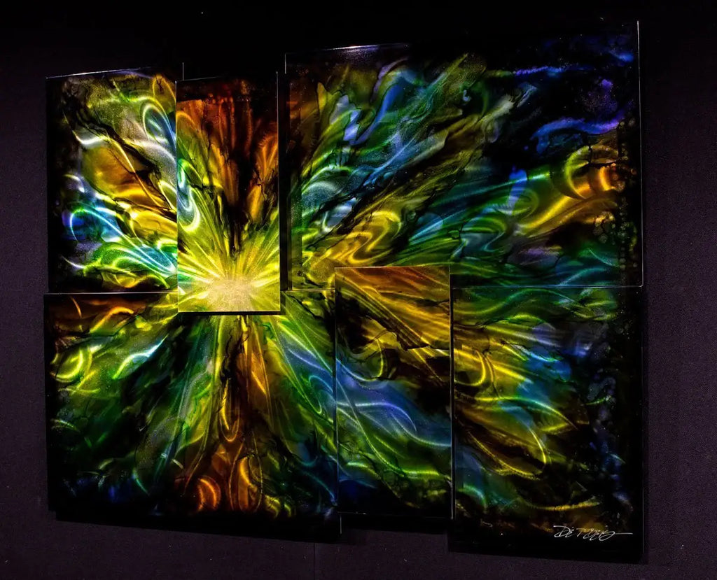 Mini Extreme Green - Original by artist Chris DeRubeis - Wyecliffe Galleries