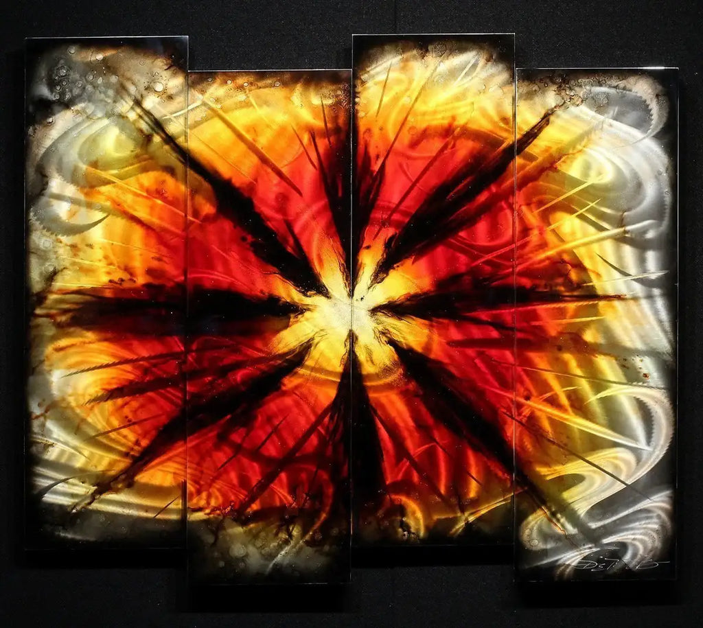 Red Burst - SOLD by artist Chris DeRubeis - Wyecliffe Galleries