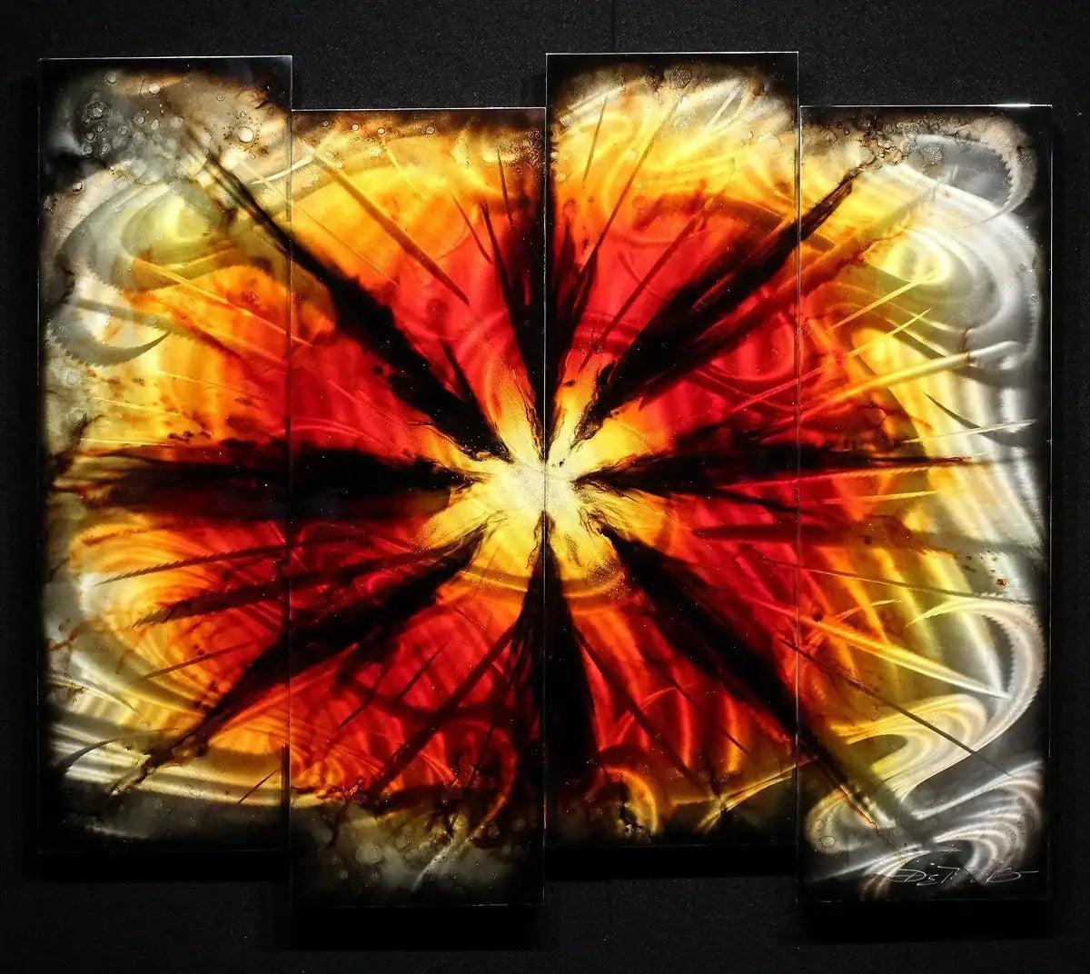 Red Burst - SOLD by artist Chris DeRubeis - Wyecliffe Galleries