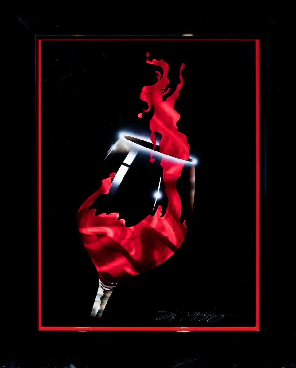 Red Reach - SOLD by artist Chris DeRubeis - Wyecliffe Galleries