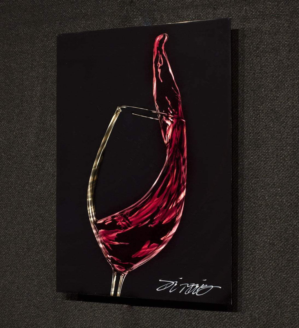 Red Wine - Original - SOLD by artist Chris DeRubeis - Wyecliffe Galleries