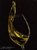 White Wine - Original - SOLD by artist Chris DeRubeis - Wyecliffe Galleries