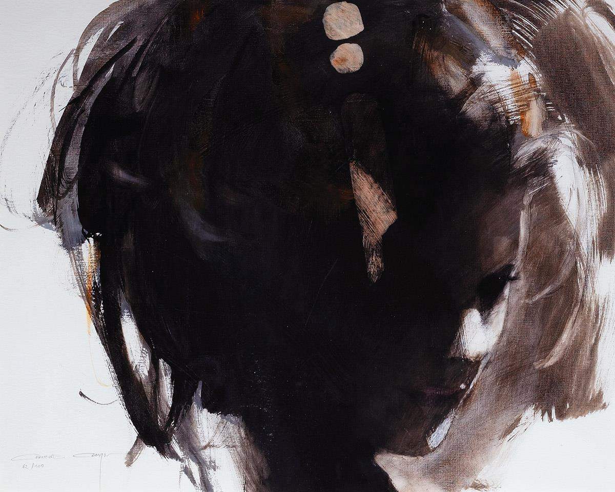 Portrait In Sepia - Edition by artist Christine Comyn - Wyecliffe Galleries