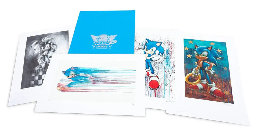 Sonic 25th Anniversary Matching Set of 4 - Edition by artist Collaboration - Wyecliffe Galleries