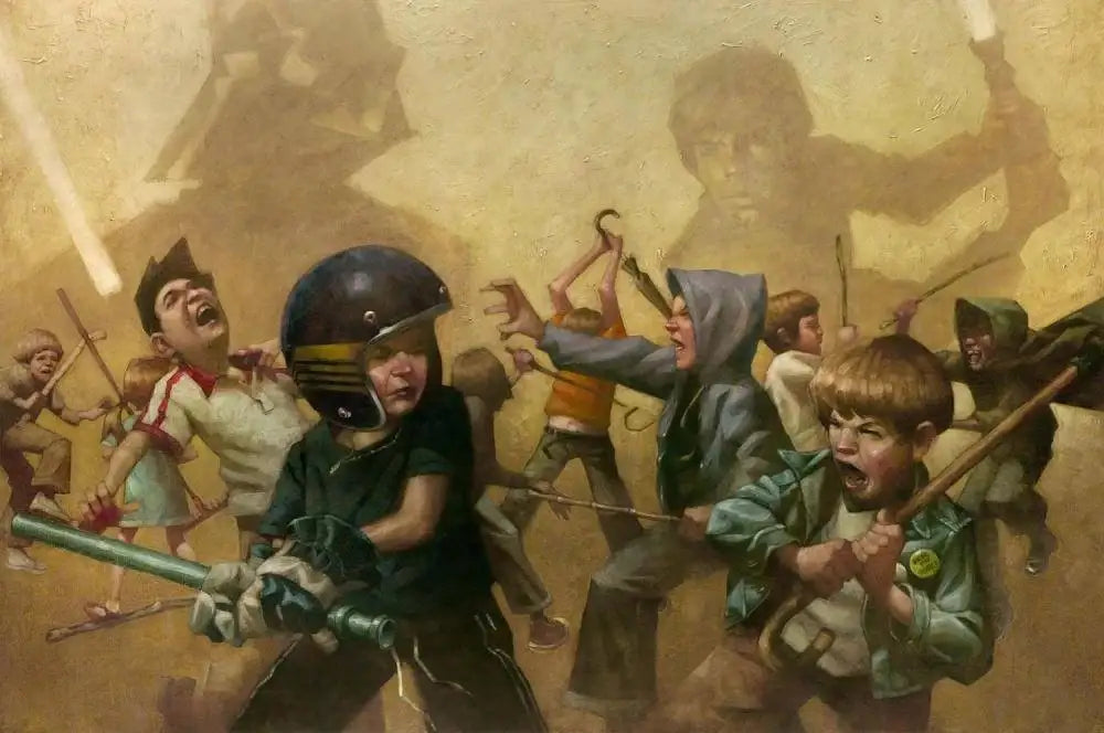 5 Vaders!...Right We’re Having 5 Lukes! - SOLD by artist Craig Davison - Wyecliffe Galleries