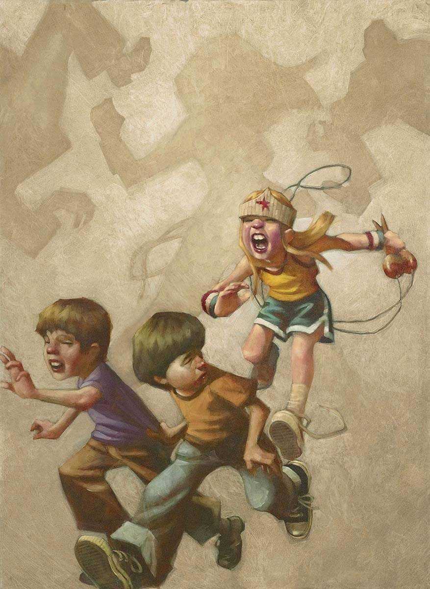 Grrrl Power - Edition - SOLD OUT by artist Craig Davison - Wyecliffe Galleries