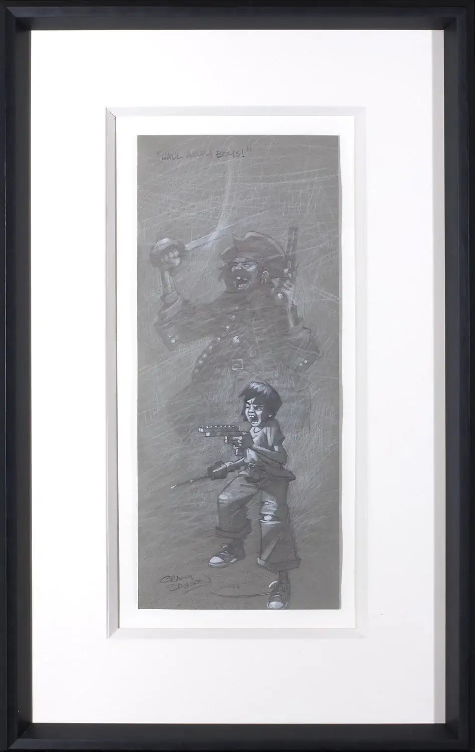 Haul Away Boys! - Original Sketch by artist Craig Davison - Wyecliffe Galleries
