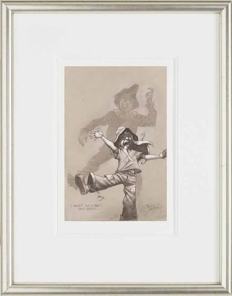 I Haven’t Got a Brain, Only Straw (Sketch) - SOLD OUT by artist Craig Davison - Wyecliffe Galleries