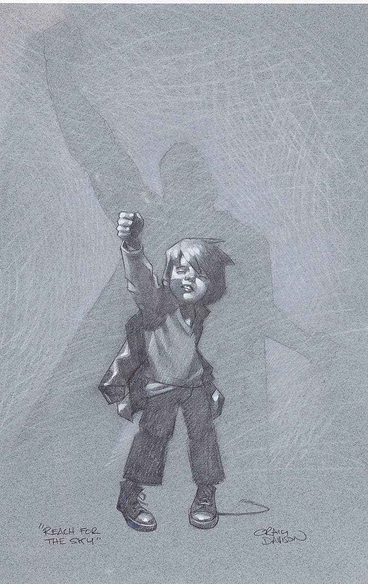 Reach for the Sky - Original Sketch by artist Craig Davison - Wyecliffe Galleries