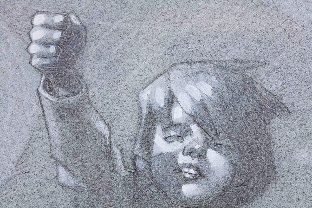 Reach for the Sky - Original Sketch by artist Craig Davison - Wyecliffe Galleries