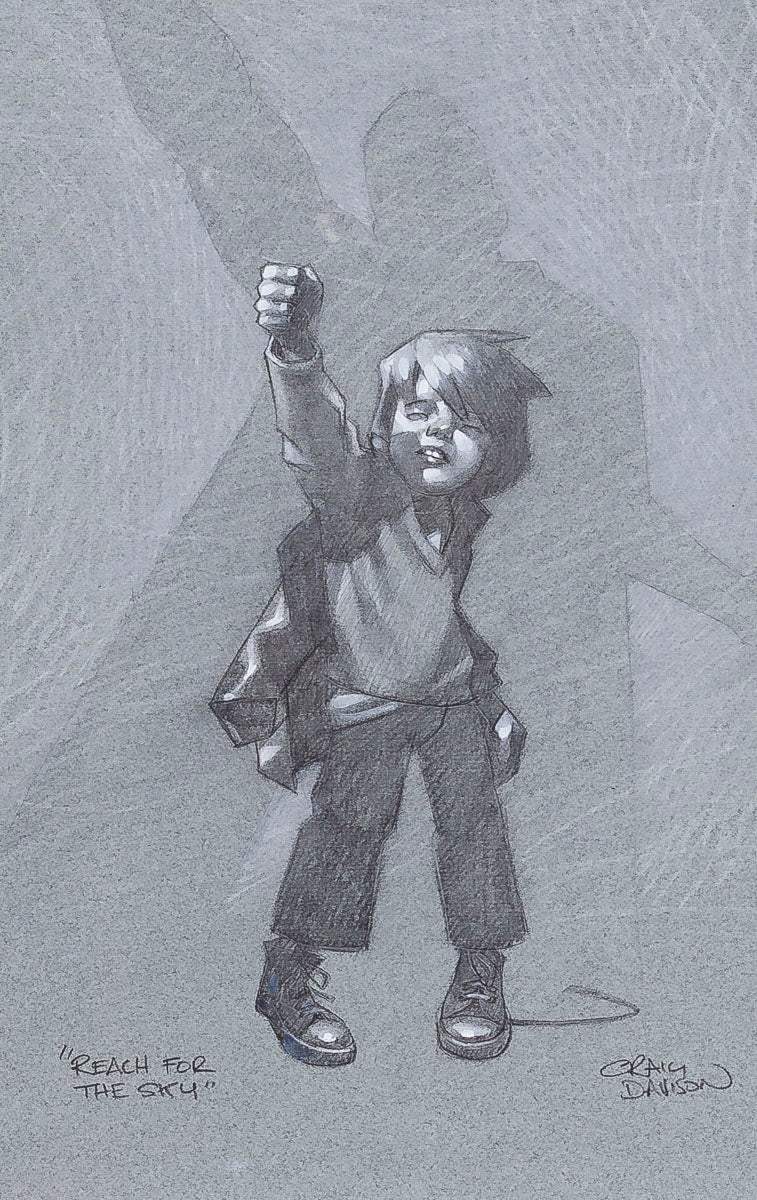 Reach for the Sky - Original Sketch by artist Craig Davison - Wyecliffe Galleries